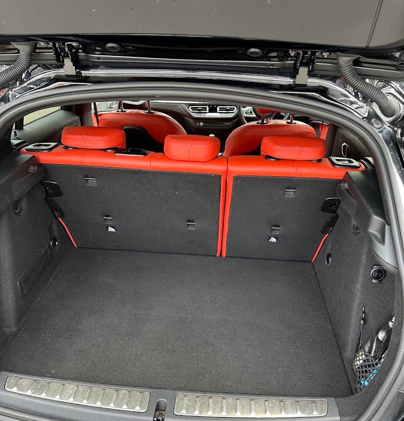 The same boot vacuumed and cleaned after a car deep clean