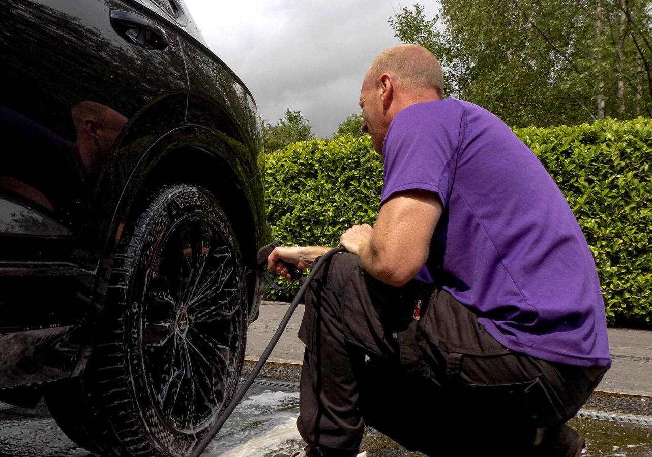 Dan from Detail Valets with the fully kitted mobile detailing van