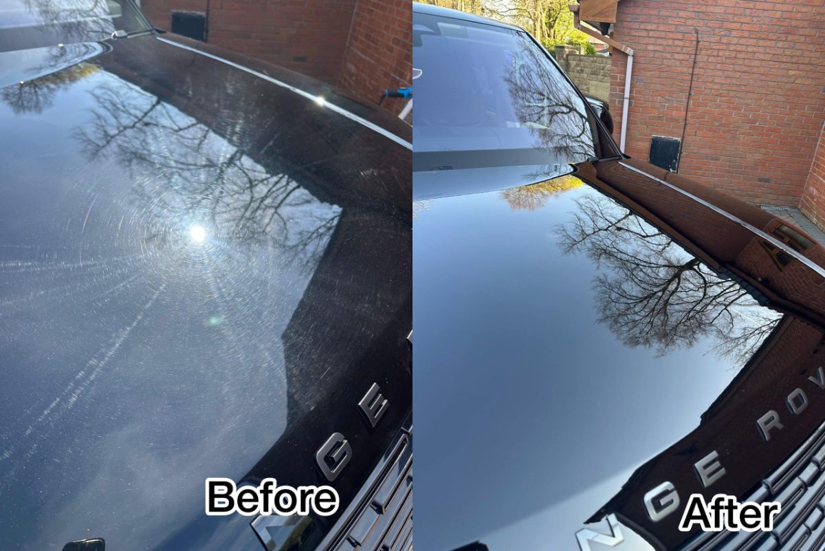 Paint correction by Detail Valets, machine polishing swirl marks out of the paintwork