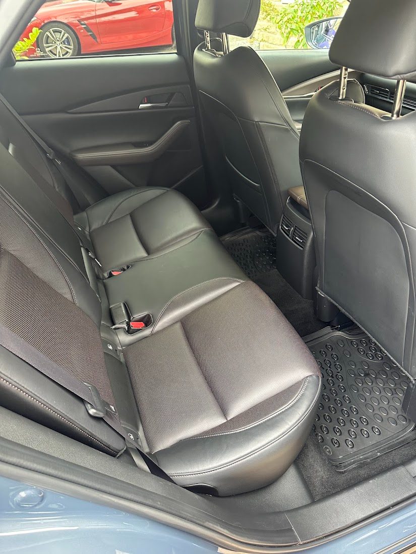 Rear leather seats of a grey Mazda CX30 after a Deep Clean in Stalybridge